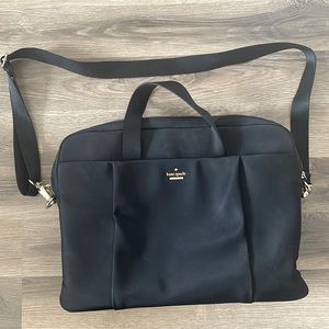 Never been worn! Nylon fabric Kate Spade laptop bag! Fits 15’ laptop.